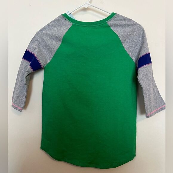 Green and Gray Kids Raglan Shirt - Picture 3 of 3